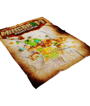 Minecraft Fleece Blanket Survivor Yellow Blanket - Lusy Store