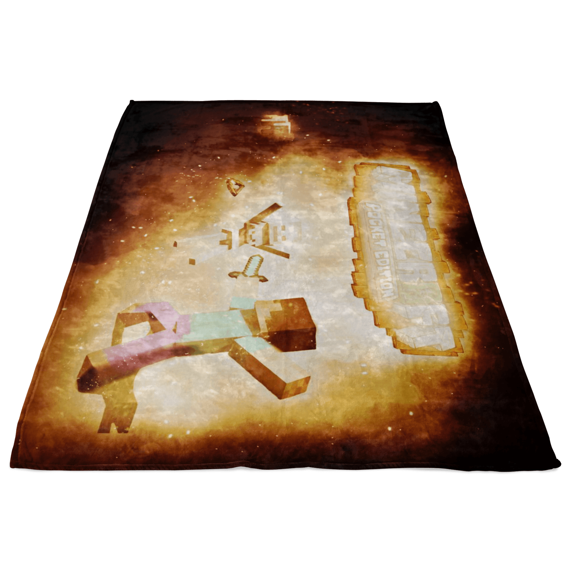 Minecraft Fleece Blanket Survivor Yellow Blanket - Lusy Store