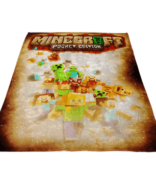 Minecraft Fleece Blanket Survivor Yellow Blanket - Lusy Store