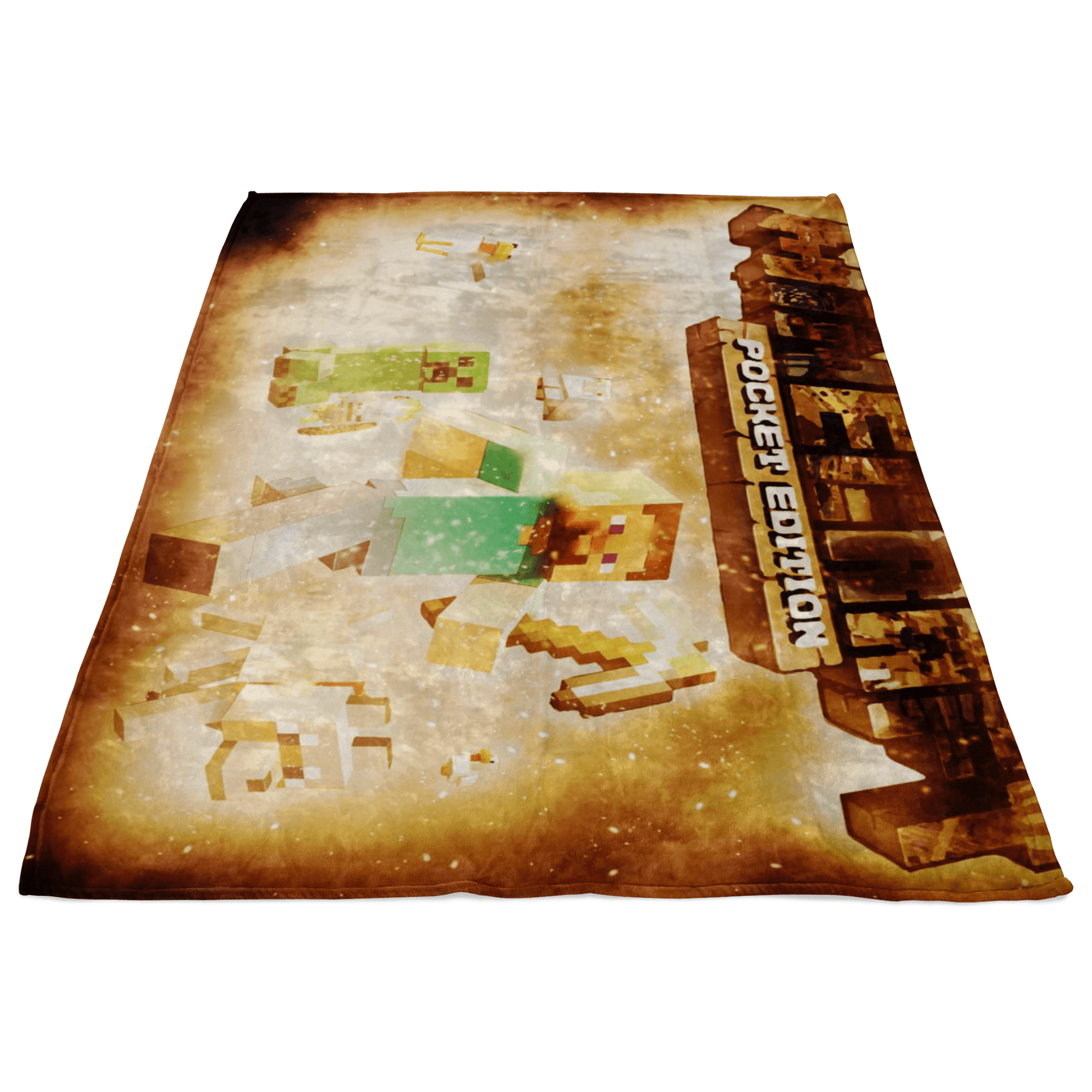Minecraft Fleece Blanket Survivor Yellow Blanket - Lusy Store