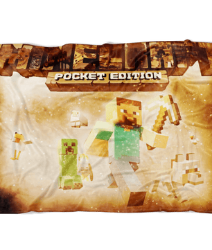 Minecraft Fleece Blanket Survivor Yellow Blanket - Lusy Store