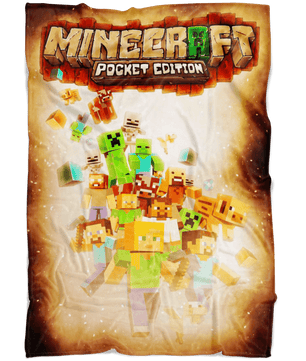 Minecraft Fleece Blanket Survivor Yellow Blanket - Lusy Store
