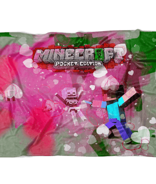 Minecraft Fleece Blanket Valentine Pink Blanket - Lusy Store