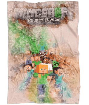 Minecraft Fleece Blanket Valentinum Blanket - Lusy Store