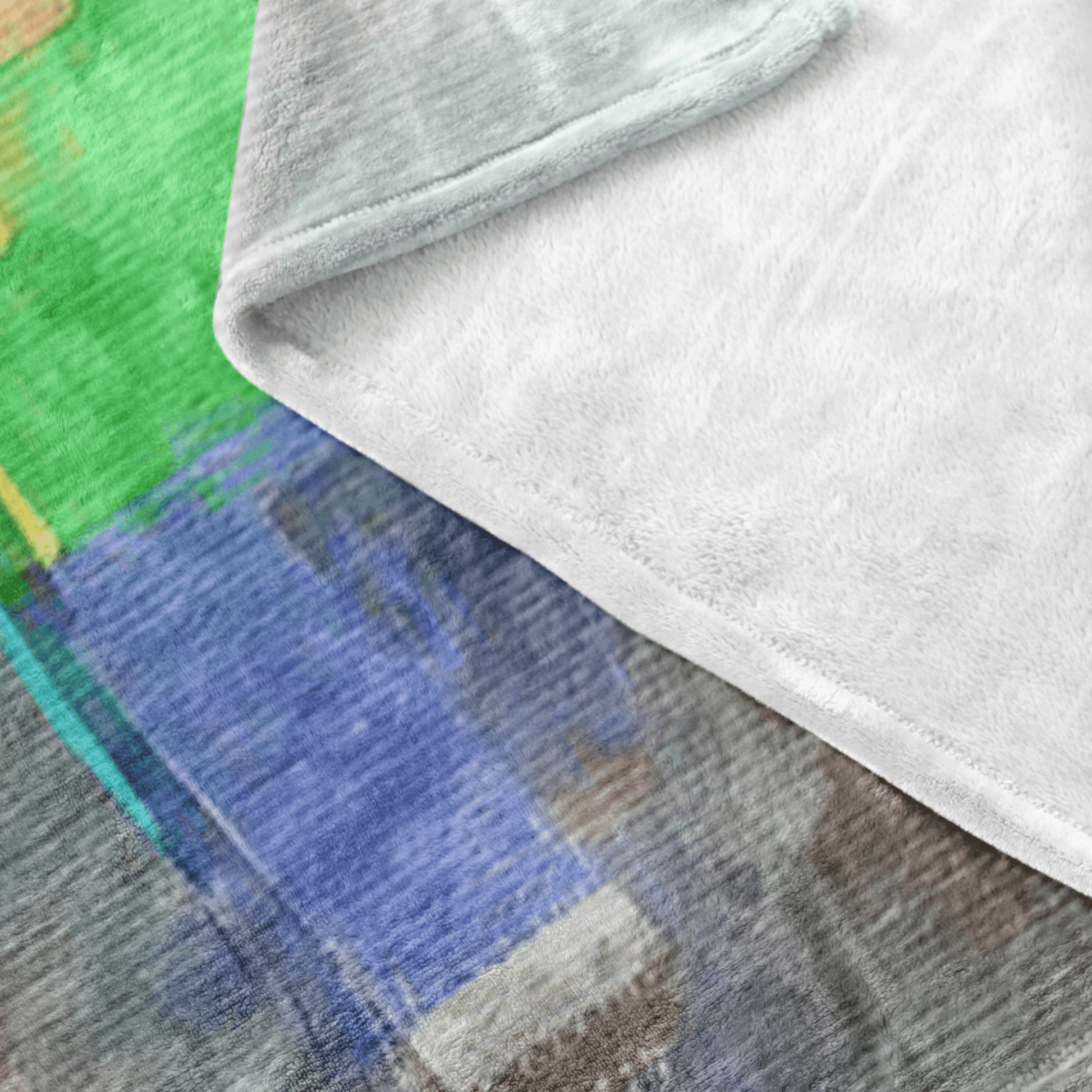 Minecraft Fleece Blanket Watercolor Grey Blanket - Lusy Store