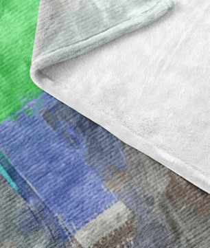 Minecraft Fleece Blanket Watercolor Grey Blanket - Lusy Store