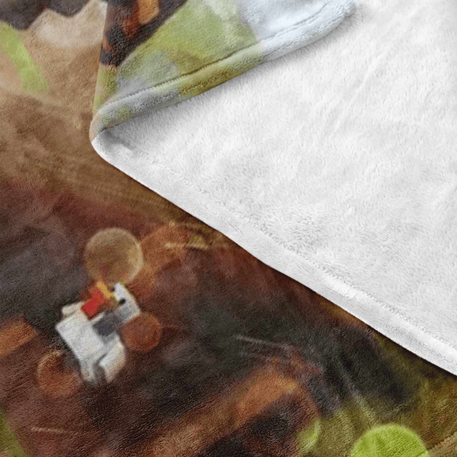 Minecraft Fleece Blanket Wet Glass Colorful Blanket - Lusy Store