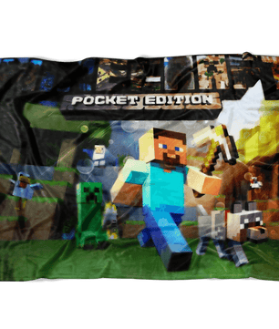 Minecraft Fleece Blanket Wet Glass Colorful Blanket - Lusy Store