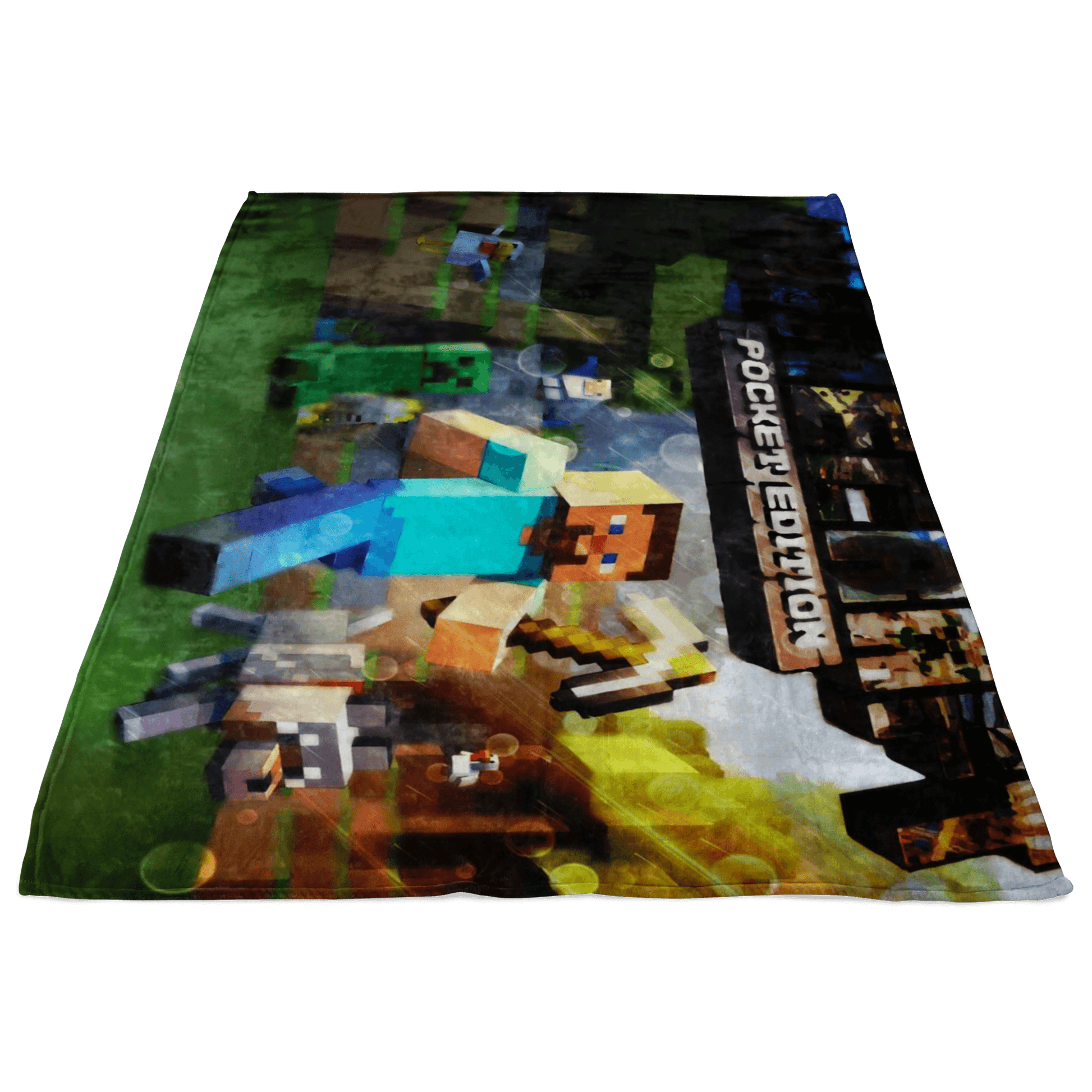 Minecraft Fleece Blanket Wet Glass Colorful Blanket - Lusy Store