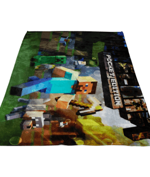 Minecraft Fleece Blanket Wet Glass Colorful Blanket - Lusy Store