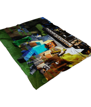 Minecraft Fleece Blanket Wet Glass Colorful Blanket - Lusy Store
