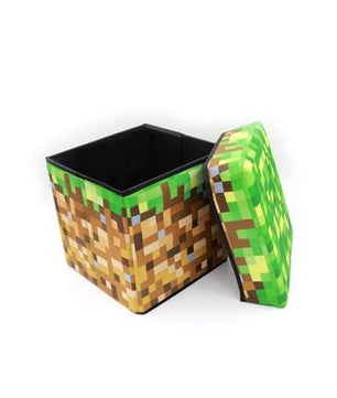 Minecraft Folding Storage 1.5 toys books shoes storage box TNT Foot Rest Stool - Lusy Store