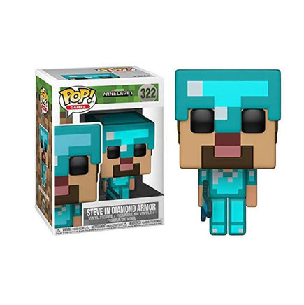 Minecraft Funko Pop Hand Made Decoration Model Children's Toys 12cm (5'') Sky Blue