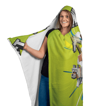 Minecraft Hooded Blanket 3D Large Size Fleece Soft Spacious Hood For Maximum Comfort - Lusy Store