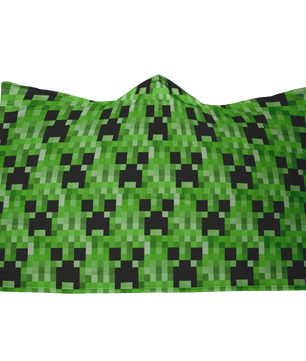 Minecraft Hooded Blanket Creeper Large Size Warm Wearable Throw Blankets - Lusy Store