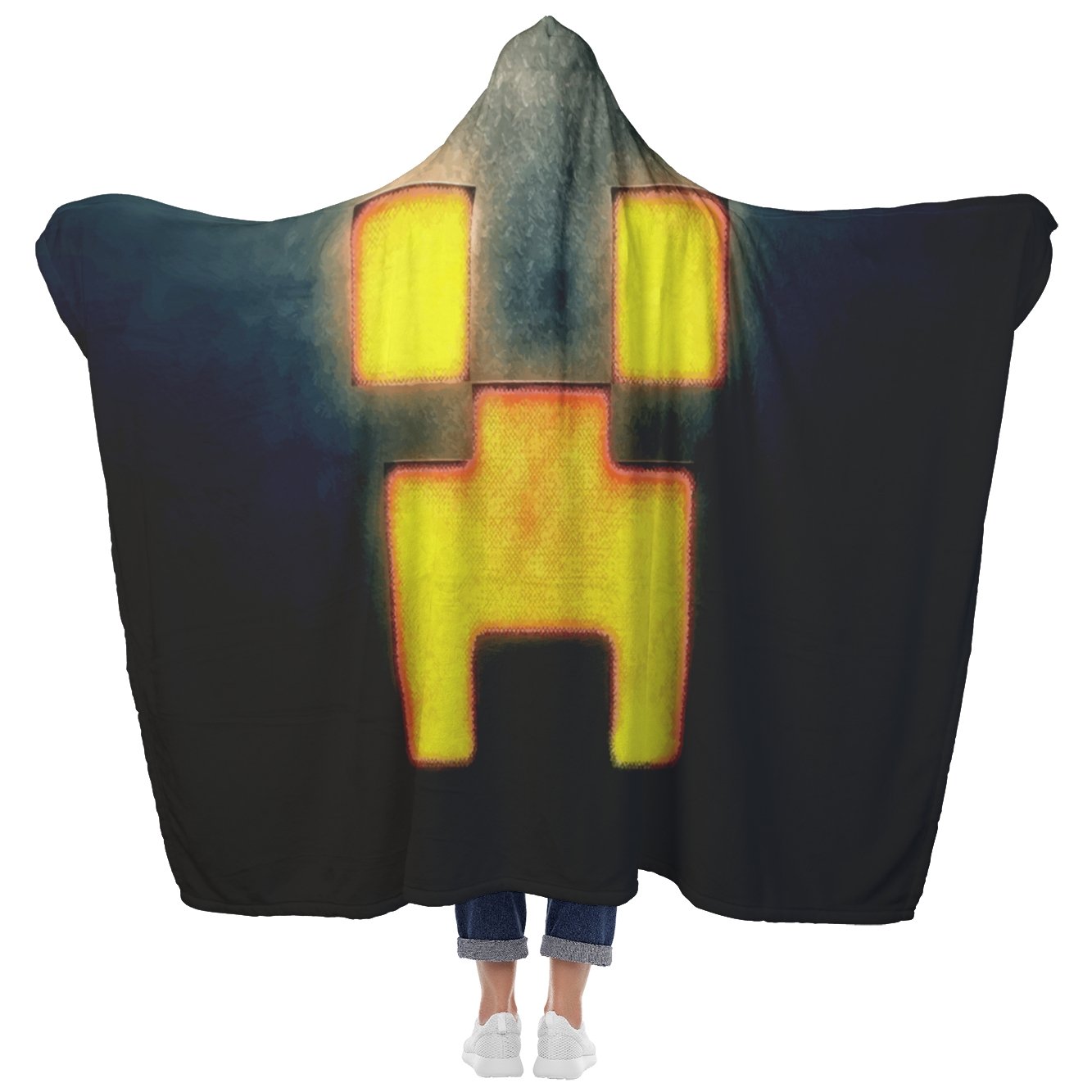 Minecraft Hooded Blanket Creeper Minecraft Fleece Soft Blanket MC896 - Lusy Store