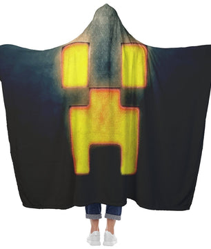 Minecraft Hooded Blanket Creeper Minecraft Fleece Soft Blanket MC896 - Lusy Store