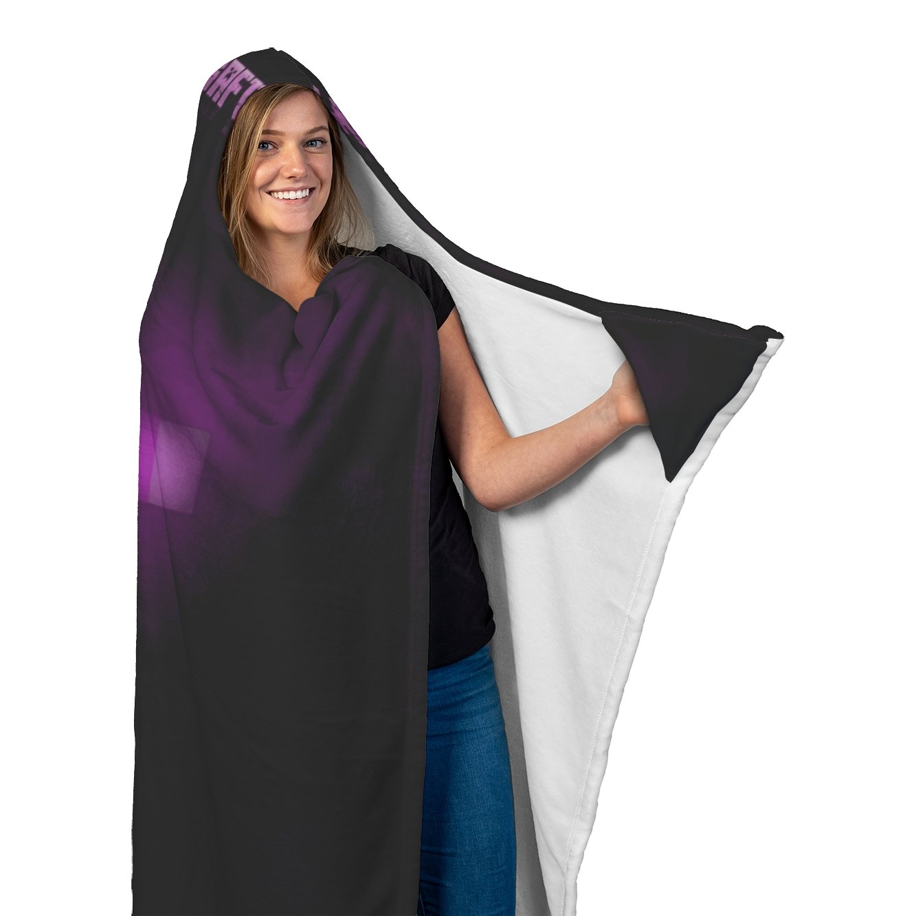 Minecraft Hooded Blanket Ender Dragon Fleece Soft Blanket MC889 - Lusy Store