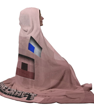 Minecraft Hooded Blanket Piglet Minecraft Funny Fleece Soft Blanket MC913 - Lusy Store