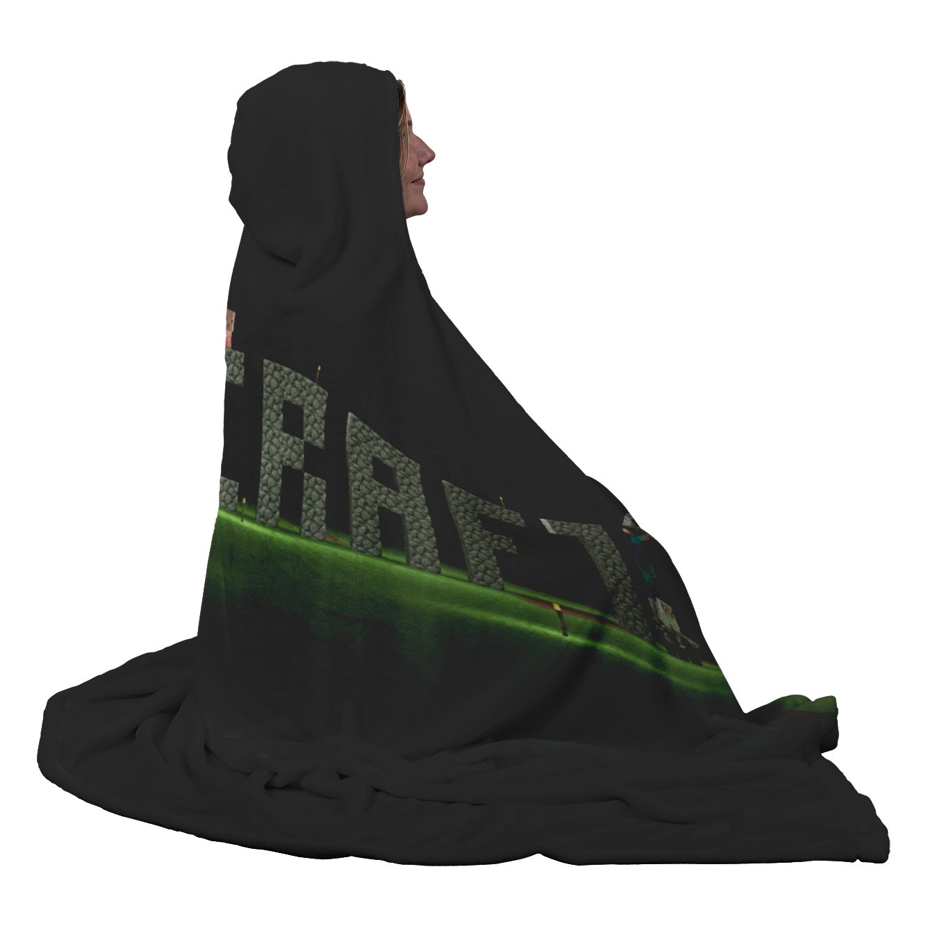 Minecraft Hooded Blanket World Funny Fleece Soft Blanket MC908 - Lusy Store
