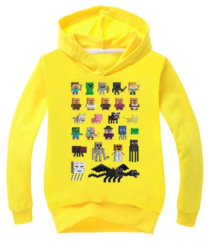 Minecraft Hoodie Boys and Girls Long Sleeves For Childrens - Lusy Store