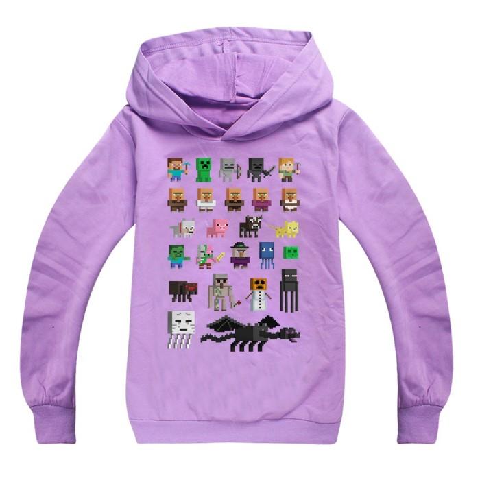 Minecraft Hoodie Boys and Girls Long Sleeves For Childrens - Lusy Store