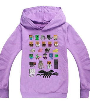 Minecraft Hoodie Boys and Girls Long Sleeves For Childrens - Lusy Store