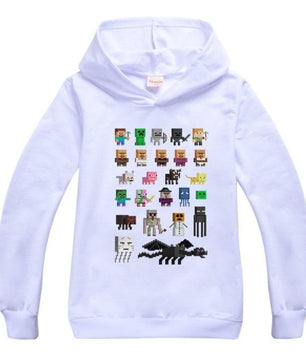 Minecraft Hoodie Boys and Girls Long Sleeves For Childrens - Lusy Store