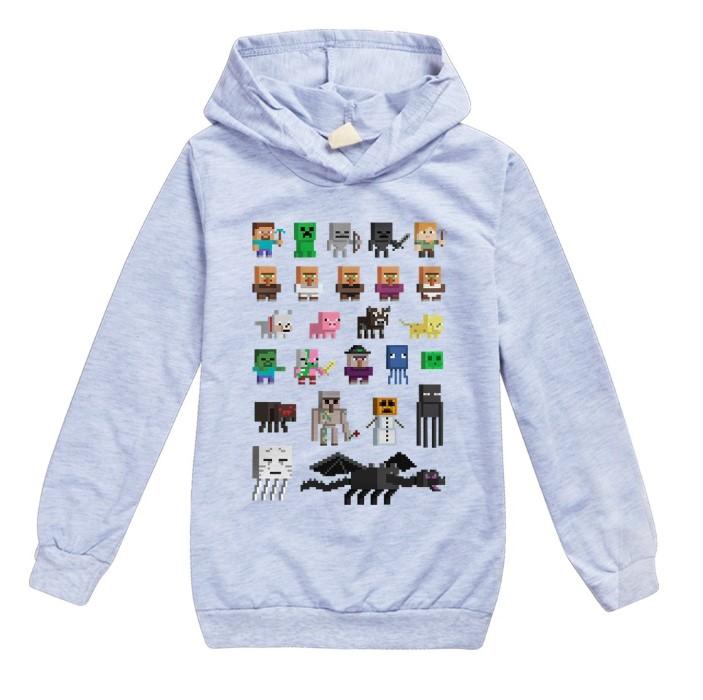 Minecraft Hoodie Boys and Girls Long Sleeves For Childrens - Lusy Store