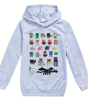 Minecraft Hoodie Boys and Girls Long Sleeves For Childrens - Lusy Store