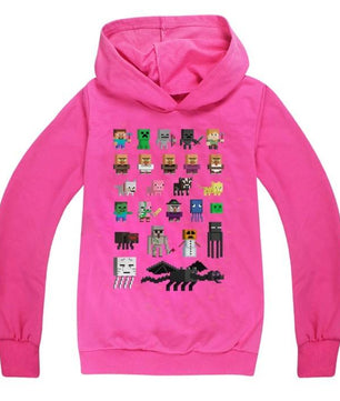 Minecraft Hoodie Boys and Girls Long Sleeves For Childrens - Lusy Store