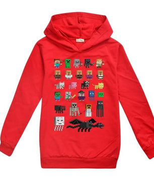 Minecraft Hoodie Boys and Girls Long Sleeves For Childrens HD02 - Lusy Store