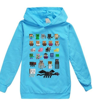 Minecraft Hoodie Boys and Girls Long Sleeves For Childrens HD02 - Lusy Store