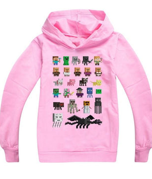 Minecraft Hoodie Boys and Girls Long Sleeves For Childrens HD02 - Lusy Store