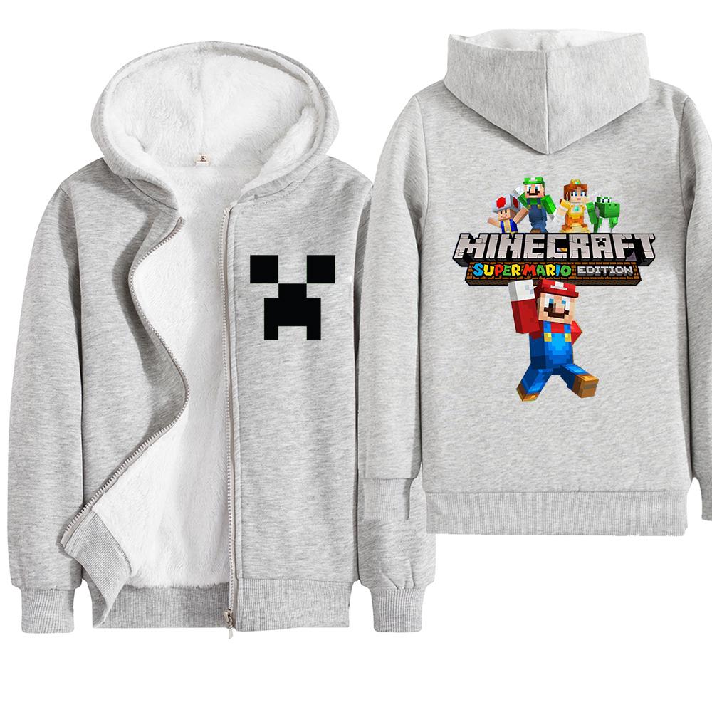Minecraft Hoodie Boys Winter Clothes Zipper Long Sleeve Kids - Lusy Store