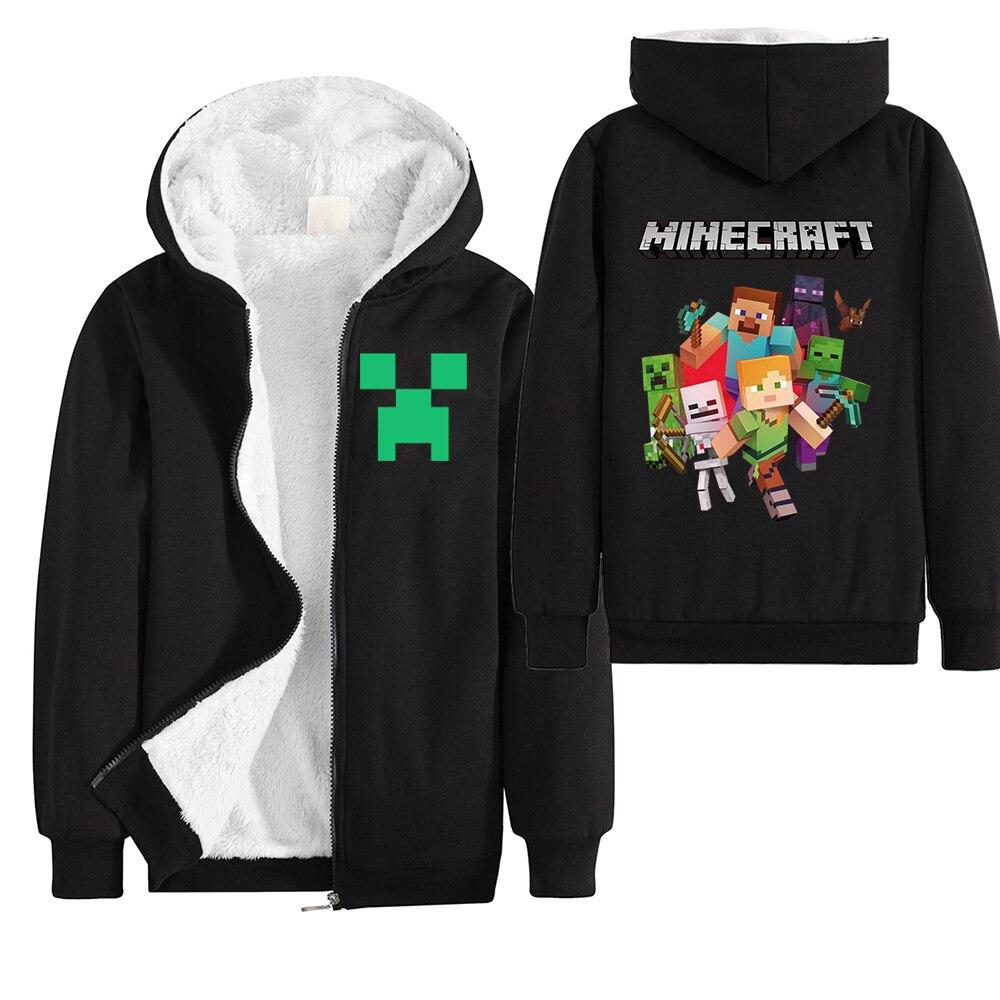 Minecraft Hoodie Boys Winter Clothes Zipper Long Sleeve Kids - Lusy Store