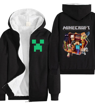 Minecraft Hoodie Boys Winter Clothes Zipper Long Sleeve Kids 2 - Lusy Store