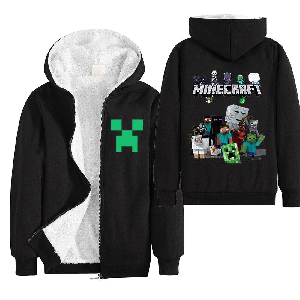 Minecraft Hoodie Boys Winter Clothes Zipper Long Sleeve Kids 2 - Lusy Store