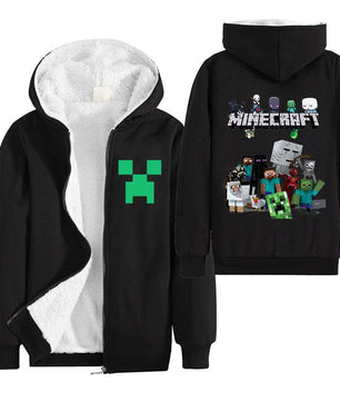 Minecraft Hoodie Boys Winter Clothes Zipper Long Sleeve Kids 2 - Lusy Store