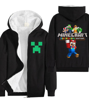 Minecraft Hoodie Boys Winter Clothes Zipper Long Sleeve Kids 2 - Lusy Store