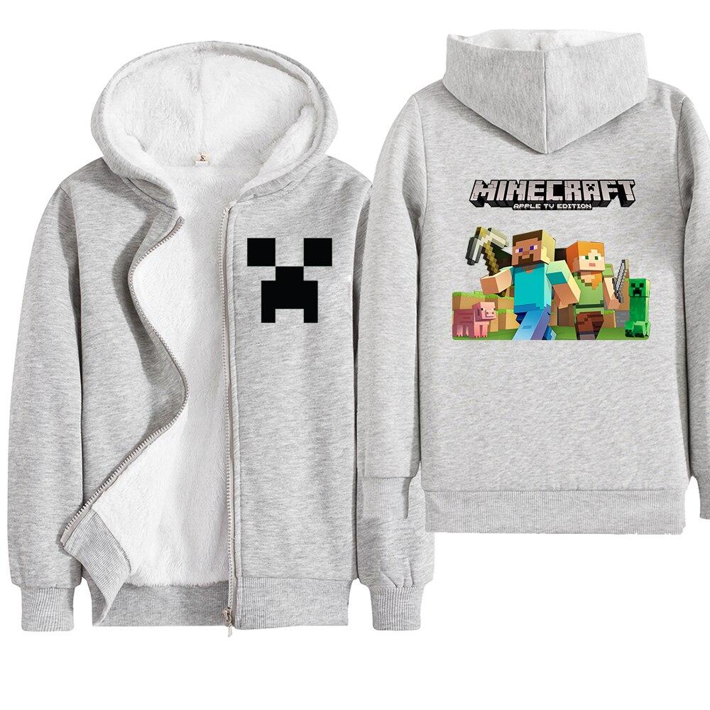 Minecraft Hoodie Boys Winter Clothes Zipper Long Sleeve Kids 2 - Lusy Store