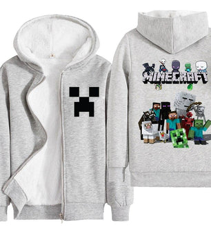 Minecraft Hoodie Boys Winter Clothes Zipper Long Sleeve Kids 2 - Lusy Store