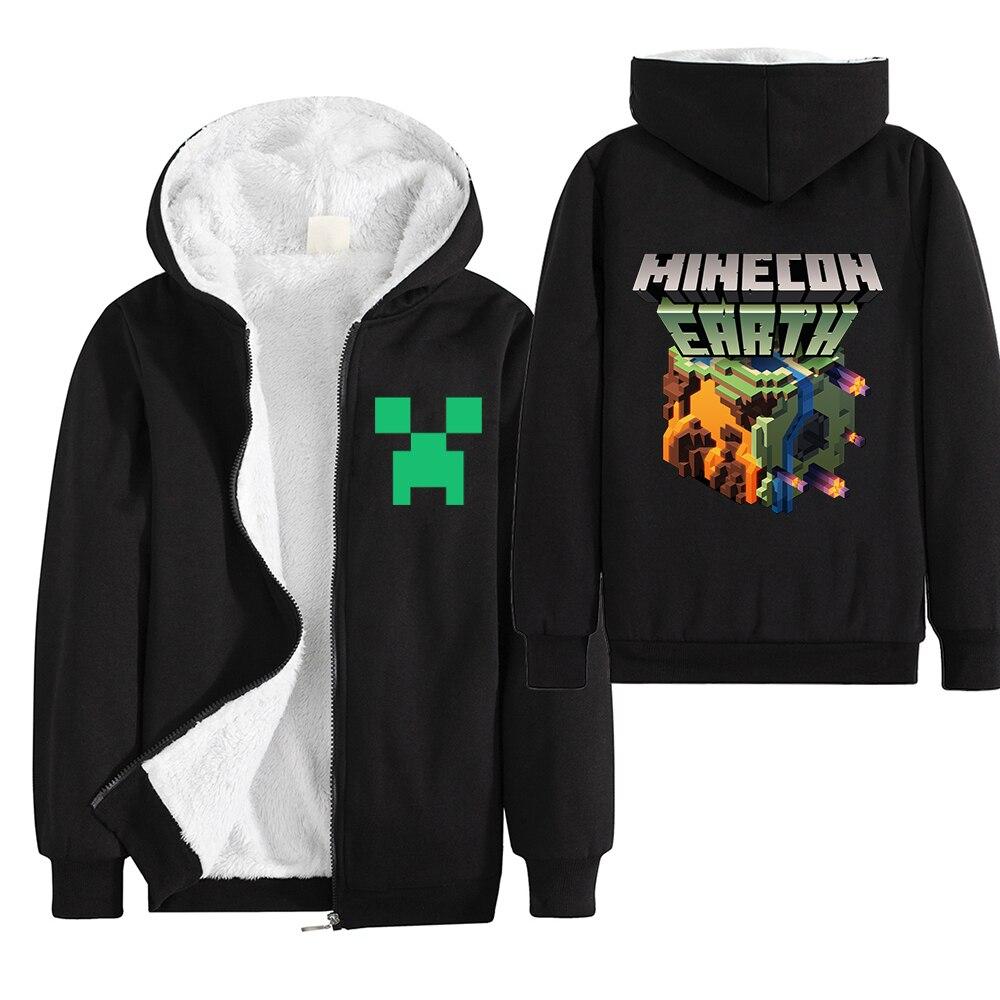Minecraft Hoodie Boys Winter Clothes Zipper Long Sleeve Kids - Lusy Store