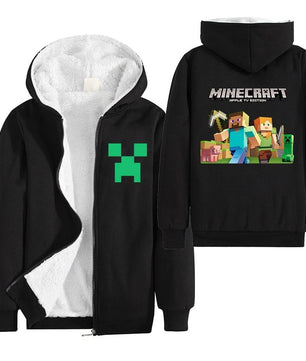 Minecraft Hoodie Boys Winter Clothes Zipper Long Sleeve Kids - Lusy Store