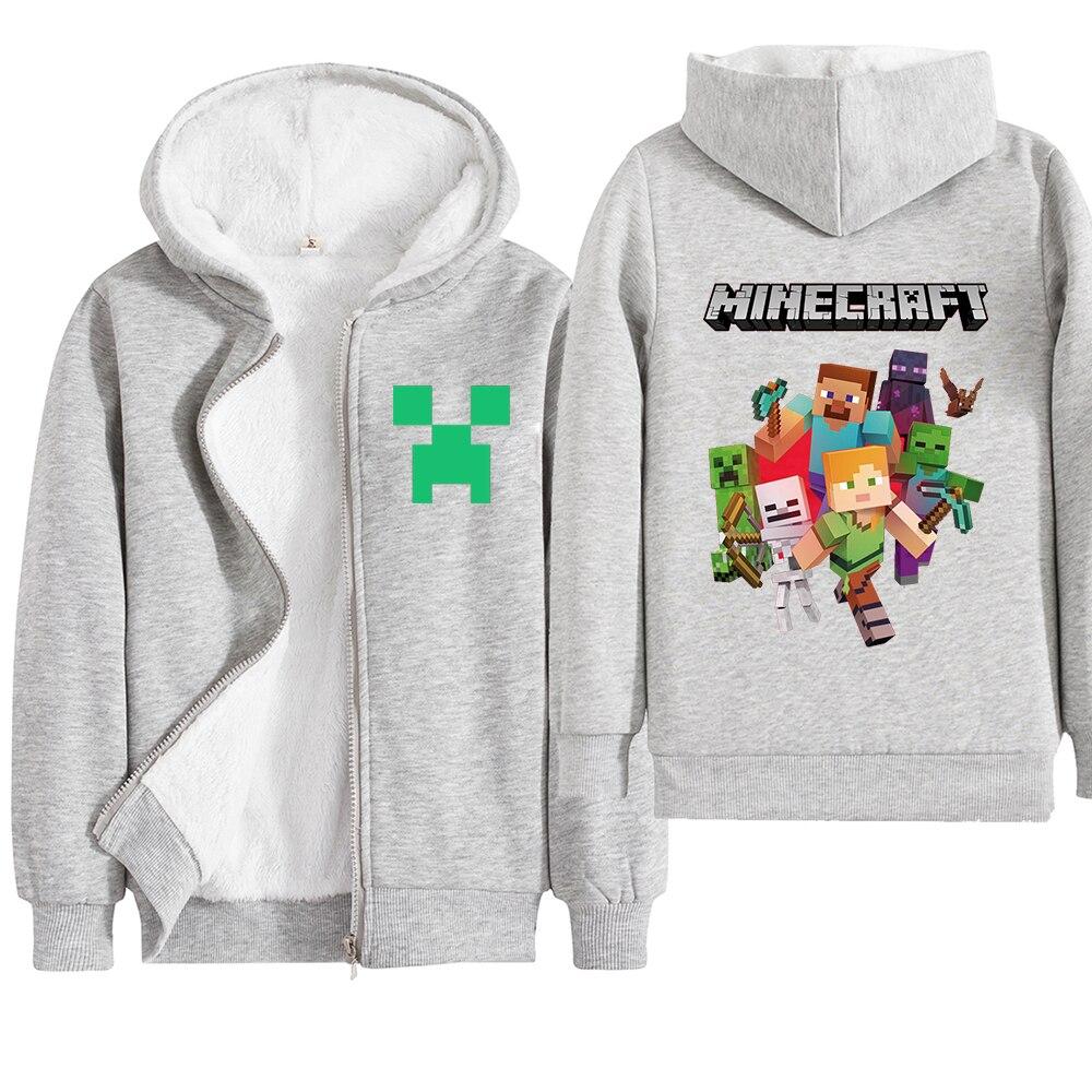 Minecraft Hoodie Boys Winter Clothes Zipper Long Sleeve Kids - Lusy Store