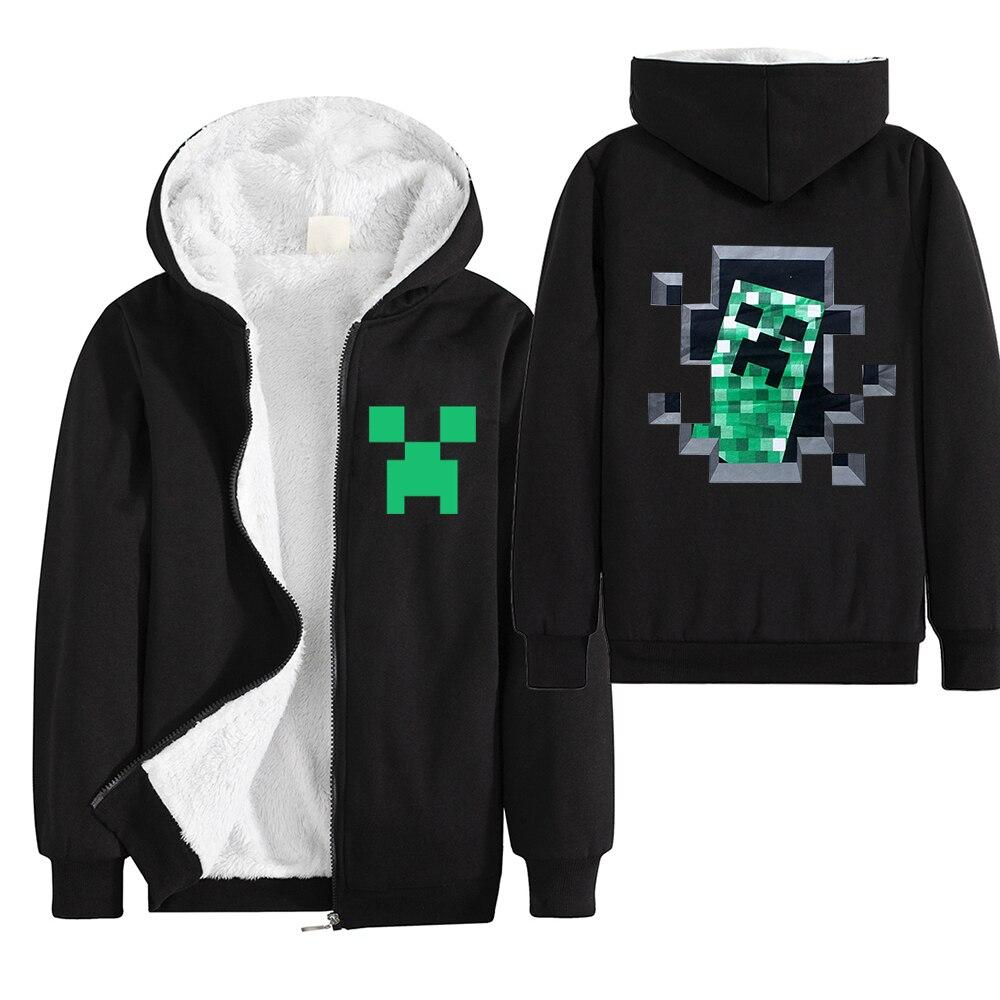 Minecraft Hoodie Boys Winter Clothes Zipper Long Sleeve Kids - Lusy Store