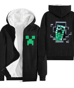 Minecraft Hoodie Boys Winter Clothes Zipper Long Sleeve Kids - Lusy Store
