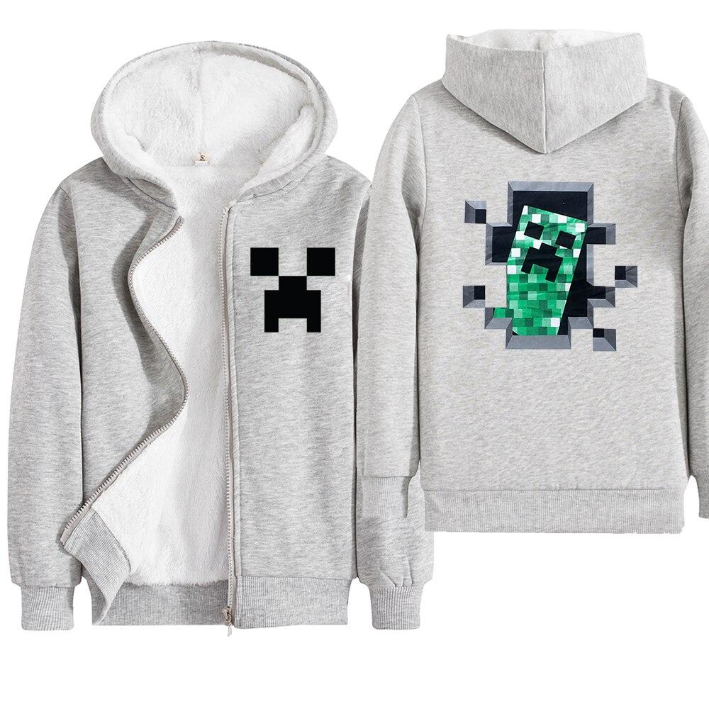 Minecraft Hoodie Boys Winter Clothes Zipper Long Sleeve Kids - Lusy Store