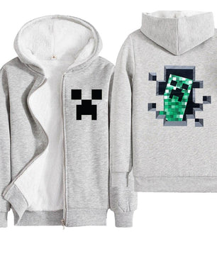 Minecraft Hoodie Boys Winter Clothes Zipper Long Sleeve Kids - Lusy Store