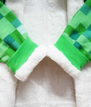 Minecraft Hoodie Halloween Kids Minecraft Costume Green Sweatshirt For Children Winter Jacket Outfit - Lusy Store